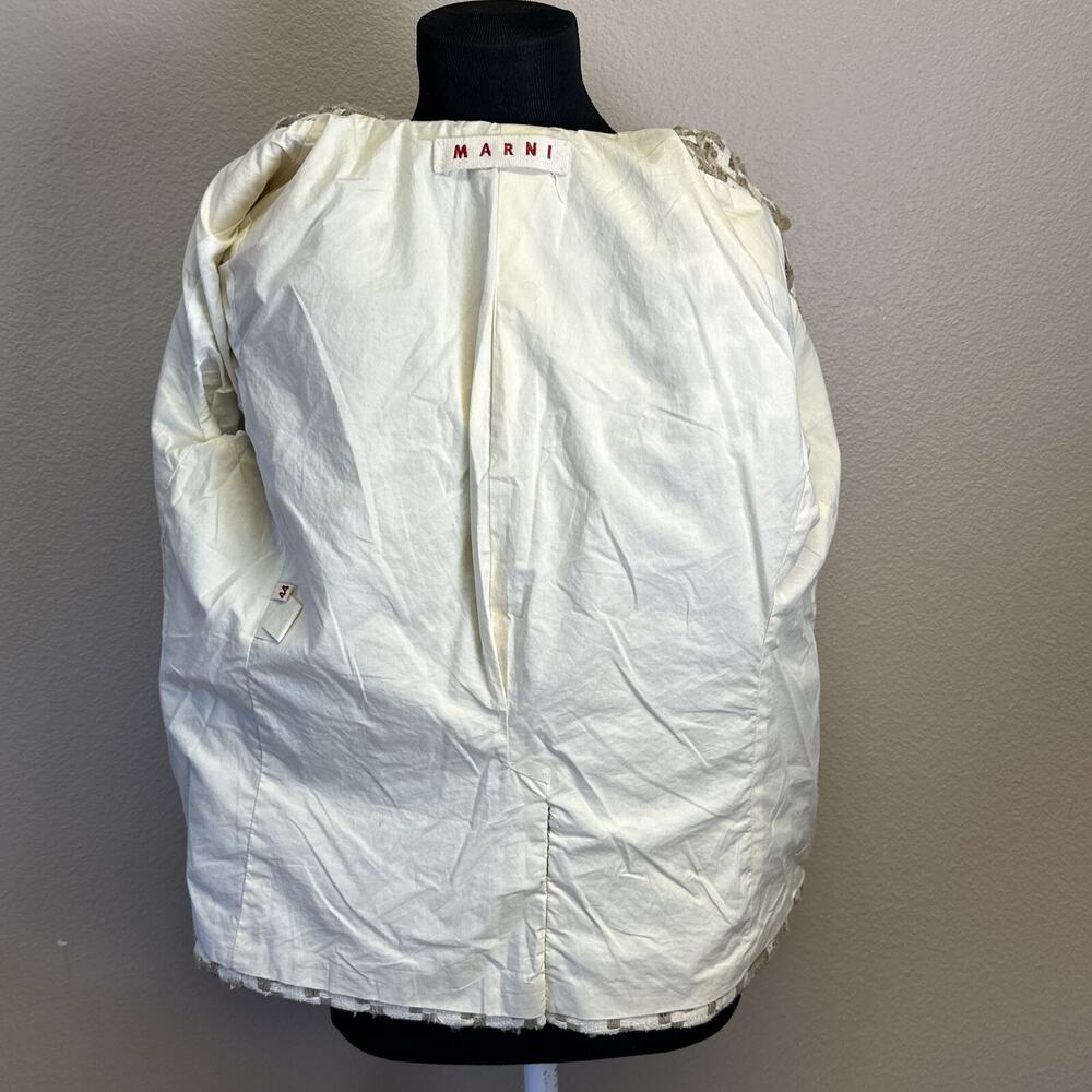 Marni Tweed Blazer Jacket EU 44 US 8 Classic Designer Career Quality Timeless - Picture 11 of 16